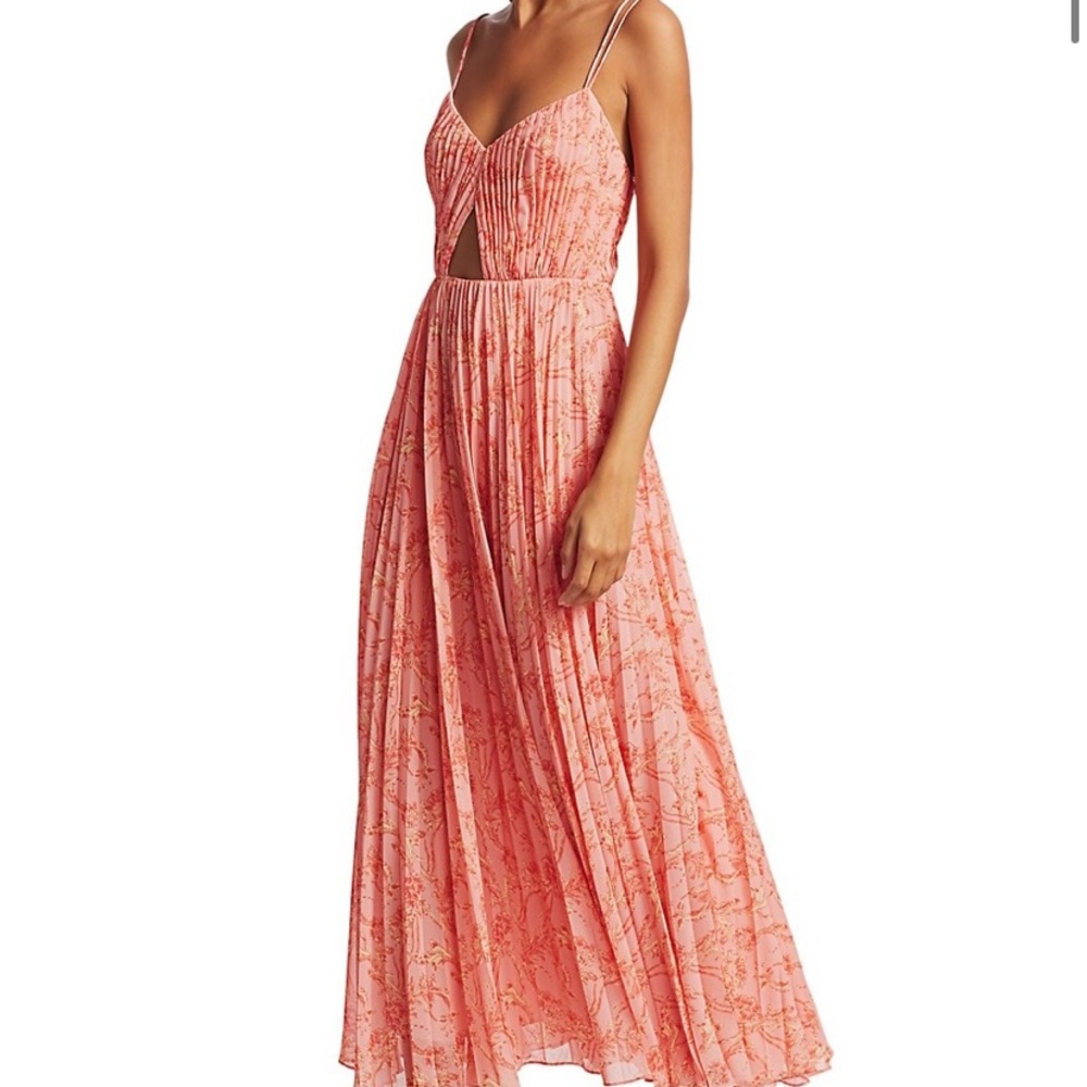 AMUR LUCY PRINTED CUTOUT DRESS SIZE 2